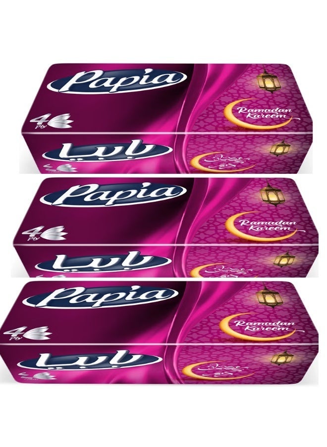 بابيا مناديل وجه ناعمة حريرية 500 (3 قطع) - Image 2